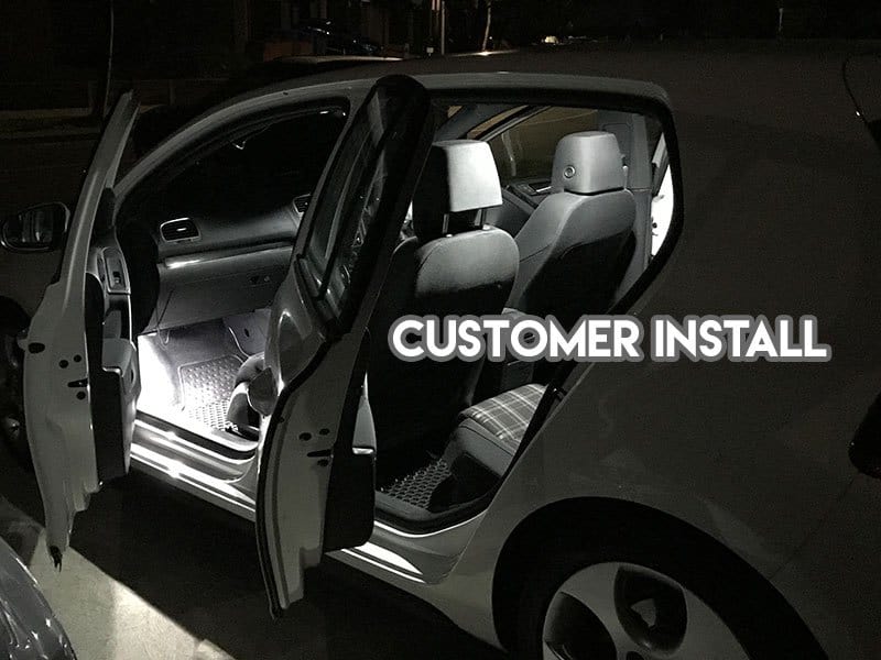 VW Golf MK5/6 Full Interior LED Kit - 11pcs - Image 5