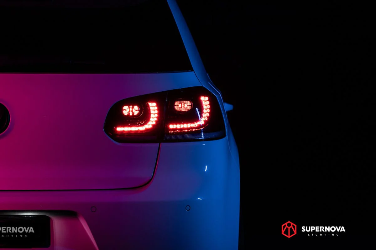 VW Golf Mk6 Black Sequential LED Tail Lights 2009-2013 - Image 3